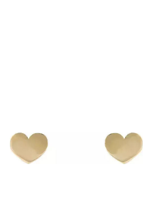 Kids Earrings 9K Gold Hearts 035782 035782 Gold 9 Carats
