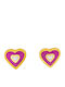 Savvas Design Kids Earrings Studs Hearts from Gold 9K