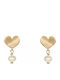 Vergoldete Kinderohrringe Herzchen K14 Perlen 046046 046046 Gold 14 Karat