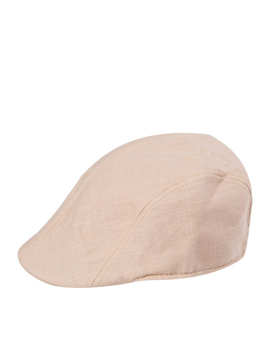 Kinderhut Jockey Stoff Beige