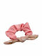 Handmade Pink Hair Scrunchie "scrflo0009"