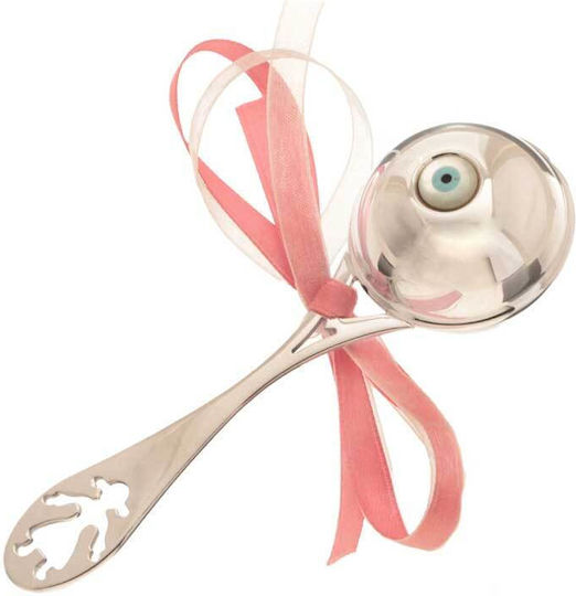Baby Geschenksets Silber Handgemacht Rassel Mädchen Auge