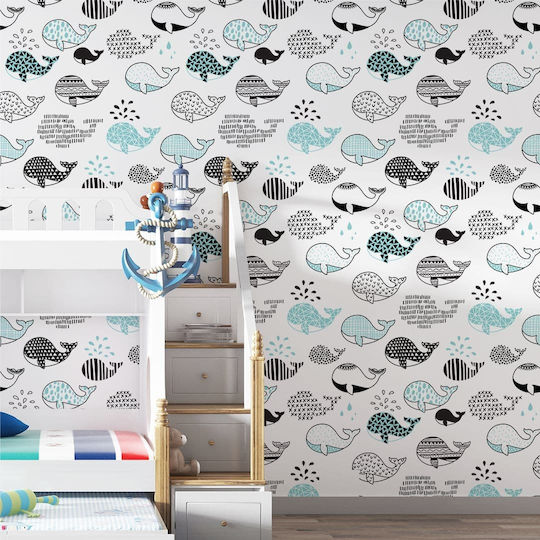 Wallpapere pentru copii Tapet Embosat Delfini
