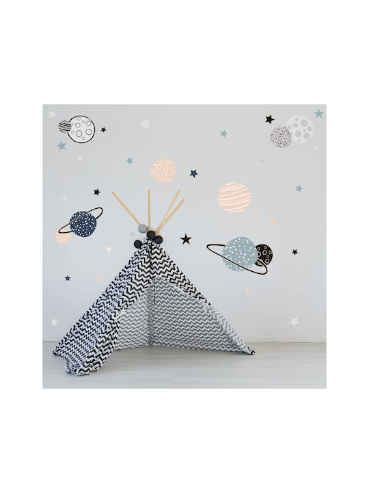 Caravelshop Детска стикерна за стена Стена 80x130бр