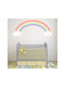 Kinder Wandsticker Lachender Regenbogen 60x145cm