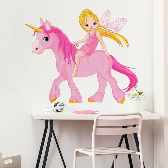 Wandsticker Fee Einhorn 70x60cm