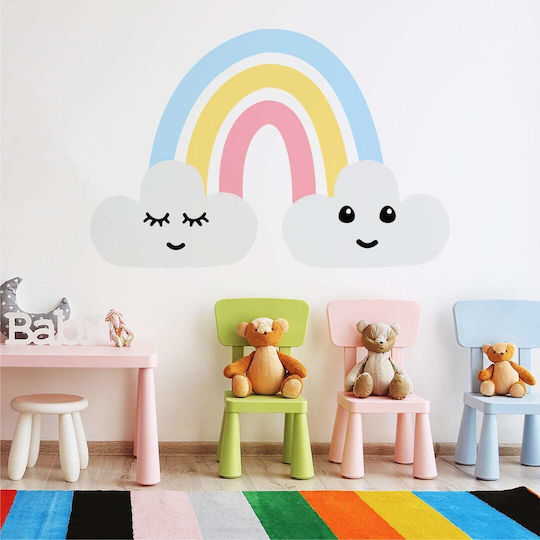Kids Wall Sticker Rainbow Clouds 100x65cm
