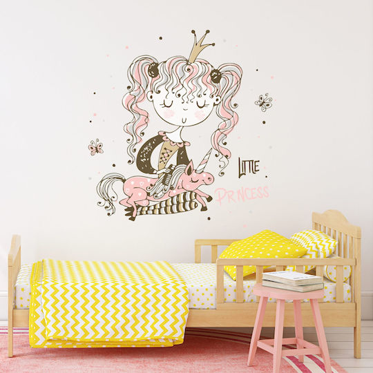 Little Princess Unicorn Wall Sticker 130x124cm