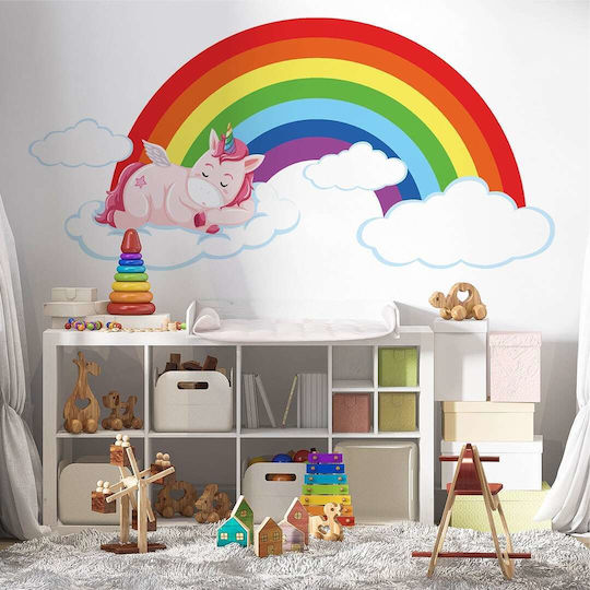 Wandsticker Rainbow Einhorn 100x48cm