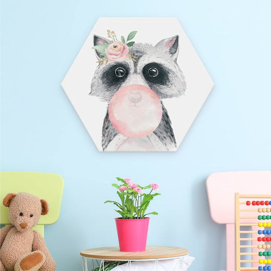 Еднократен Пластмасов Детски Табла Bubble Raccoon 25x22cm