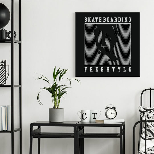 Πίνακας Καμβά Skateboarding 80x80cm