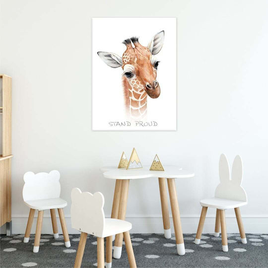 Canvas Wall Art Stand Proud Like a Giraffe 30x25cm