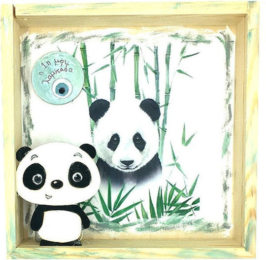 Beleuchteter Kinder Wandkunst Led Bärchen Panda