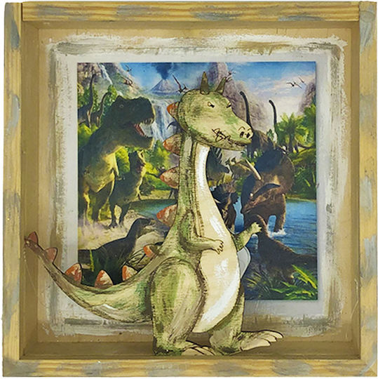 Illuminated Framed Led Dinosaur