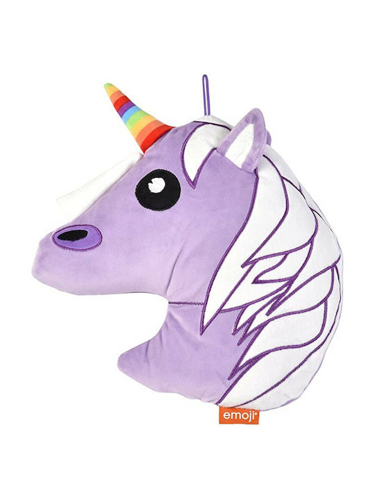 Μαξιλάρι-φωτογραφοθήκη Emoji Unicorn 30x30εκ