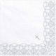 Kommunion-Servietten Ornament 33x33cm Silbern 1 Pack 20 Stücke
