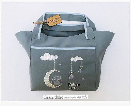 Coș de Depozitare pentru Camera de Copii Albastru Dreamy Owl Raison D’etre