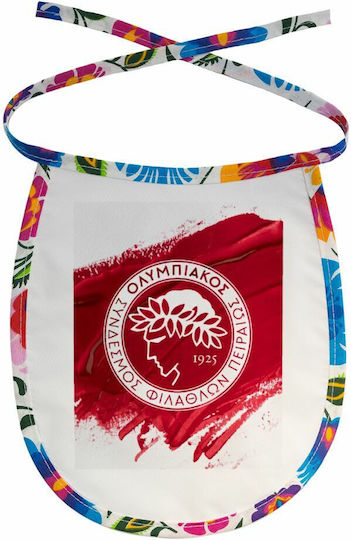 Bestsub Olympiacos F.c. Waterproof Bib Fabric with Lace Band Coloured for 3 m+
