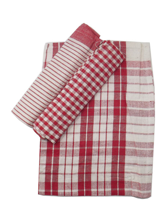 Red Cotton Tea Towel 50*70cm 3 Pieces