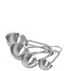 Menuett 4 Measuring Spoons Silver Stainless Steel Capacity 2.5 5 10 15 Ml