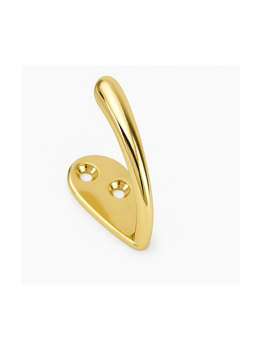 Metallic Gold Wall Hanger K055.VR.29 9860 2x4.5x3.5cm