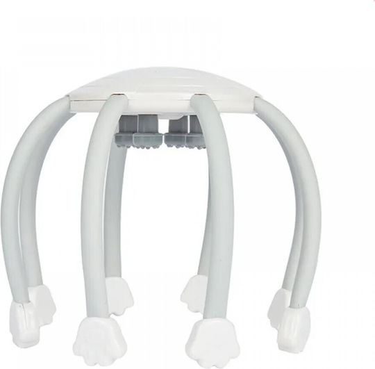 Massage Device for the Head with Vibration White