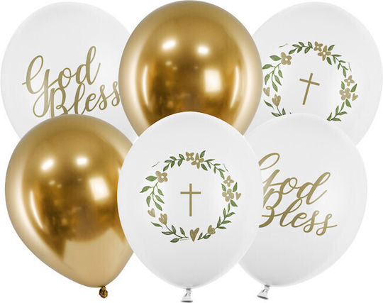 30 Cm Balloons God Bless Mix 1 Pack 6 Pcs