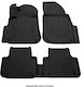 Race Axion Set of Front and Rear Mats 4pcs Tray Type for Fiat Panda 2012-2024 Black