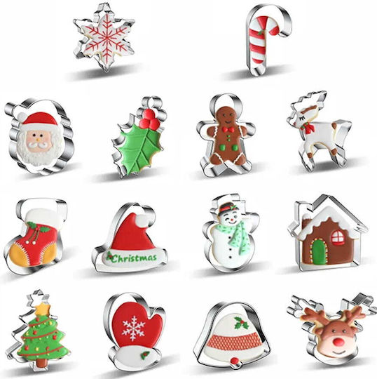Cake Land Metallic Cookie Cutter 14 Pieces