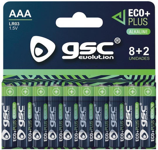 GSC Game World Αλκαλικές Μπαταρίες AAA 1.5V 10τμχ