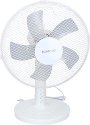 Niaros Macomia Επιτραπέζιος 34cm Λευκός Niaros Macomia Επιτραπέζιος 34cm Λευκός
