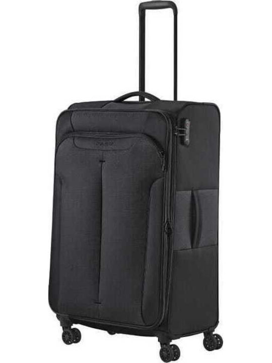 Travelite Large Travel Suitcase Fabric Anthracite with Wheels