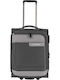 Travelite Valiză De Călătorie Cabina Material Textil Gri Neagră Cu 2 Roți Înălțime 55 Cm