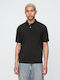 Polo Herrenbluse Kurzarm Schwarze