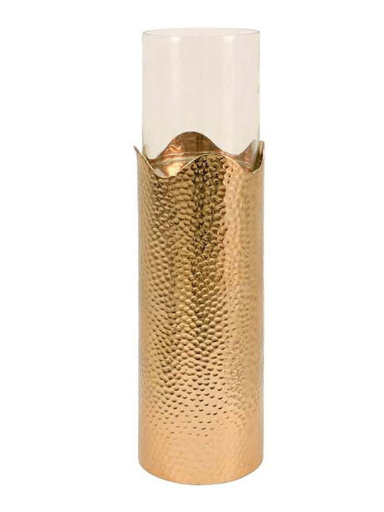 Κηροπήγιο 953-124-020 16x46cm Gold Αλουμίνιο