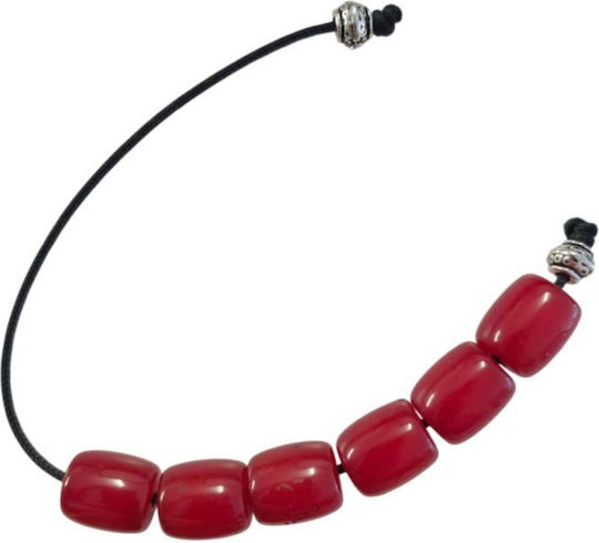 Begleri Handmade Resin Pieces of Amber Red 17 mm