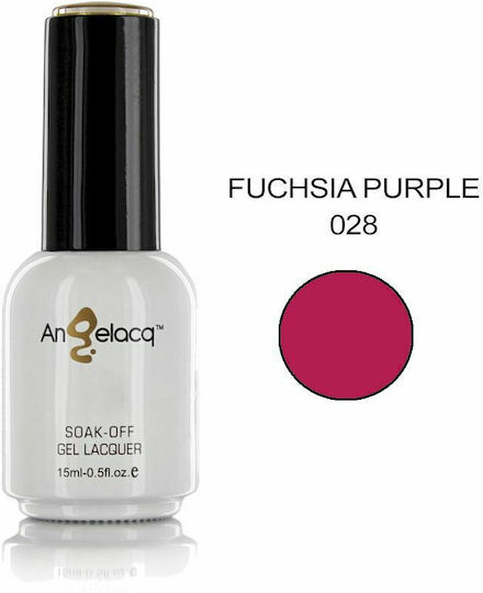 Angelacq Gel Nagellack 028 Fuchsien Purpur 15ml