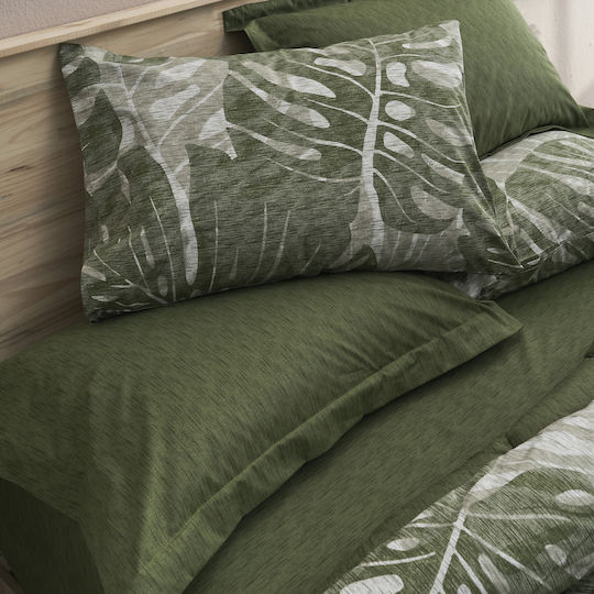 Charalambidis Textiles Σετ Μαξιλαροθήκες Πράσινο 52x72εκ.