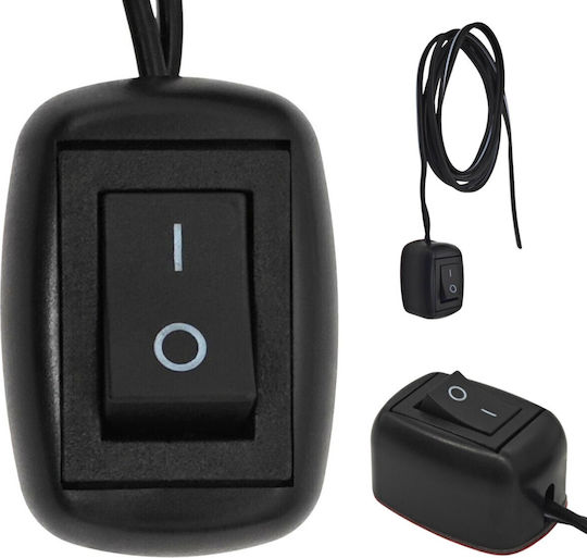On Off Switch Black Snap Switch On Cable 12-24v