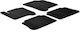 Auto Gs Set of Front and Rear Mats 4pcs for Citroen C3 Picasso 2009 Black