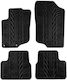 Gledring Set of Front and Rear Mats 4pcs for Peugeot 207 2006-2012 Black
