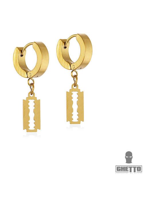Fashion Jewelry Σκουλαρίκια από Ατσάλι Επιχρυσωμένα