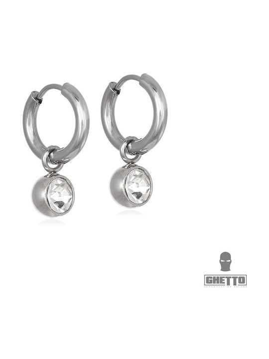 Fashion Jewelry Earrings made of Steel with Diamond