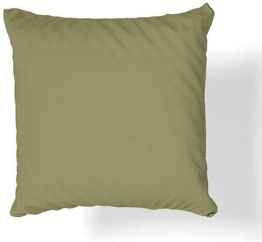 Oritex Dekorativer Kissenbezug aus 100% Baumwolle Olive 40x40cm.