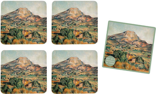 Coaster Wooden 10x10cm 4pcs