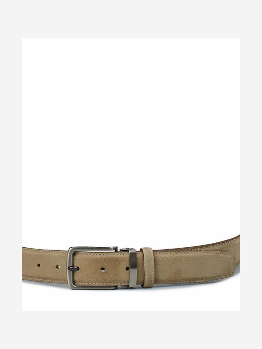 Belt Ανδρική Ζώνη Δερμάτινη Μπεζ