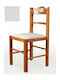 Ess- und Küchenstühle K72 Hölzernes Karydi Beige Stoff 88h x 43p x 43b