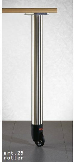 Manart Table Leg Wheel Φ60x710mm Chrome 244-250r#f60cr