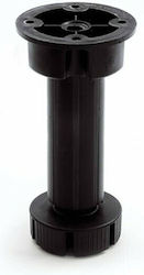 Küchenmöbelbein Kunststoff Volpato Schwarz 245-12#1002α## 120mm