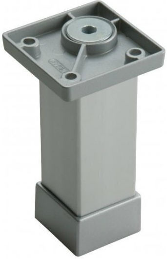 Furniture Leg Square Cover Nickel Matte 32x32mm Mesan 249-1044126601